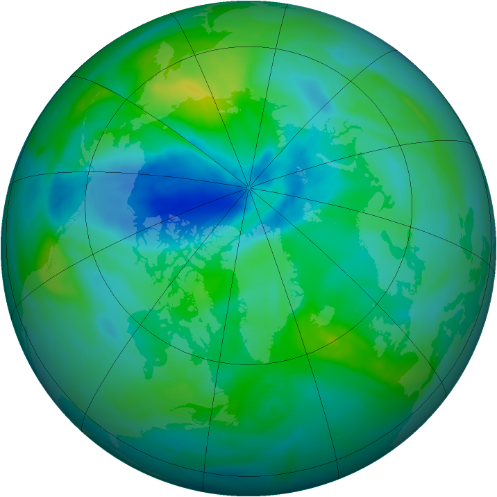 Arctic ozone map for 14 September 2006